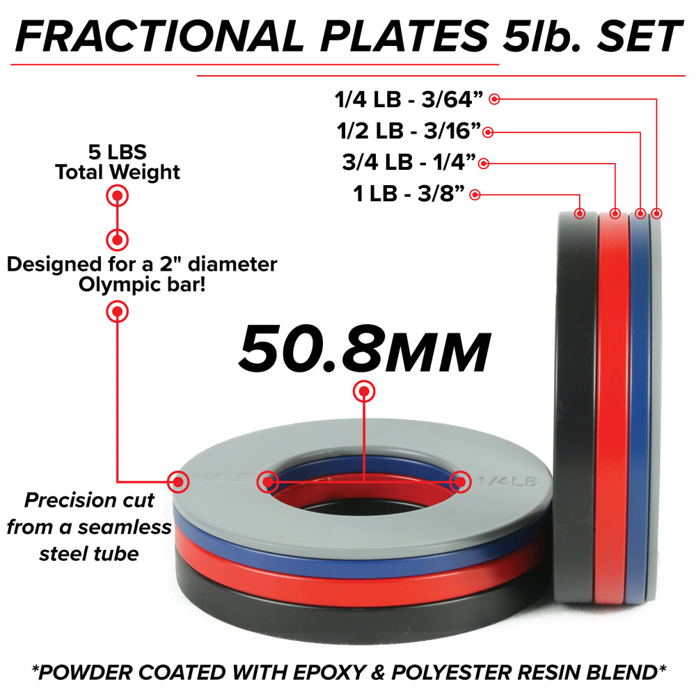 
                  
                    Fractional Plates (5lb. Set)
                  
                