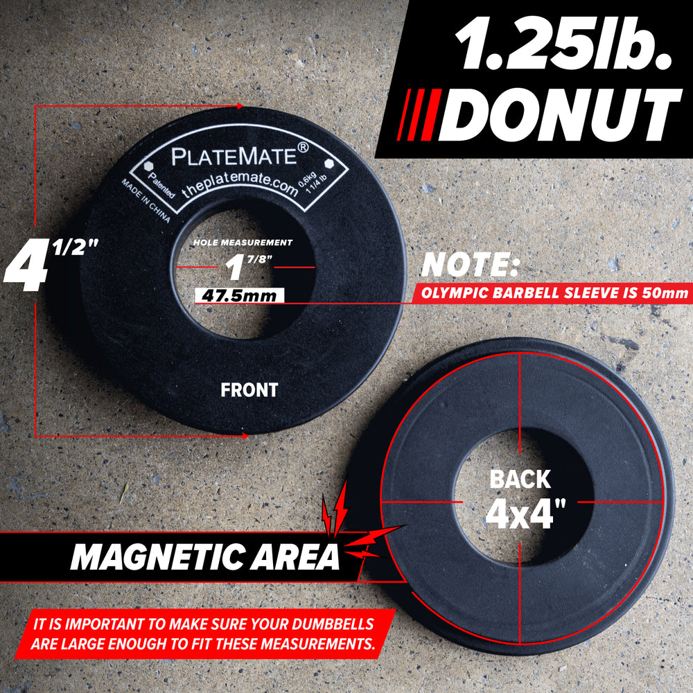 
                  
                    1.25 lb Donut PlateMate (Pair)
                  
                